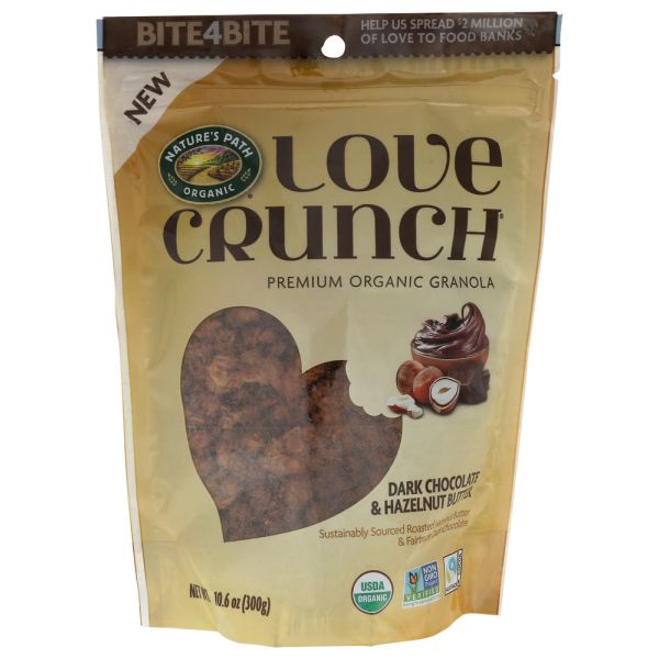 NATURES PATH: Love Crunch Dark Chocolate and Hazelnut Butter, 10.6 oz
