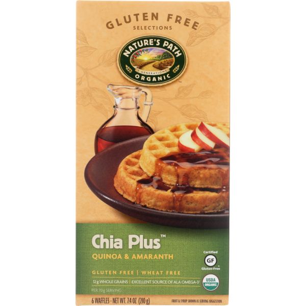 NATURES PATH: Chia Plus Waffle, 7.40 oz