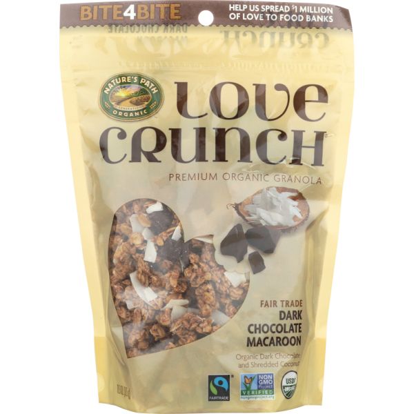 NATURES PATH: Love Crunch Premium Organic Granola Dark Chocolate Macaroon, 11.5 Oz