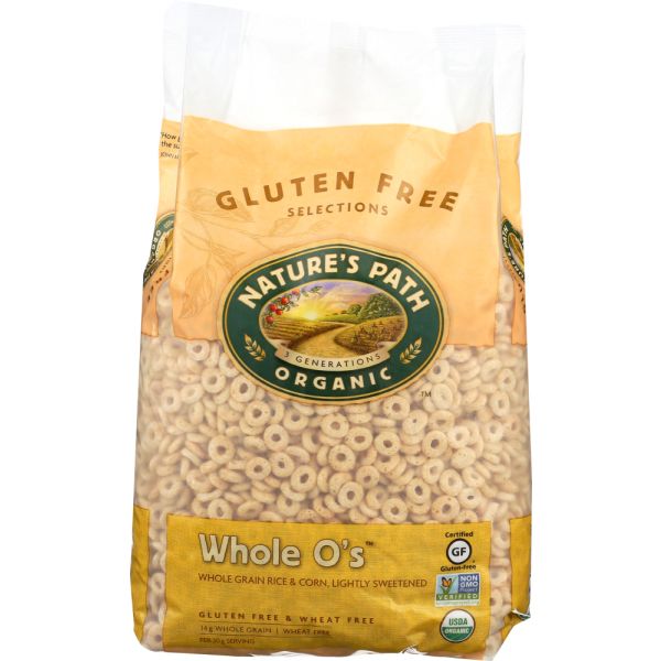 NATURES PATH: Whole O's Gluten Free Cereal Eco Pac, 26.4 oz