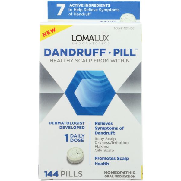 LOMA LUX LABORATORIES ACNE PILL: Dandruff Supplement Relief, 144 tb