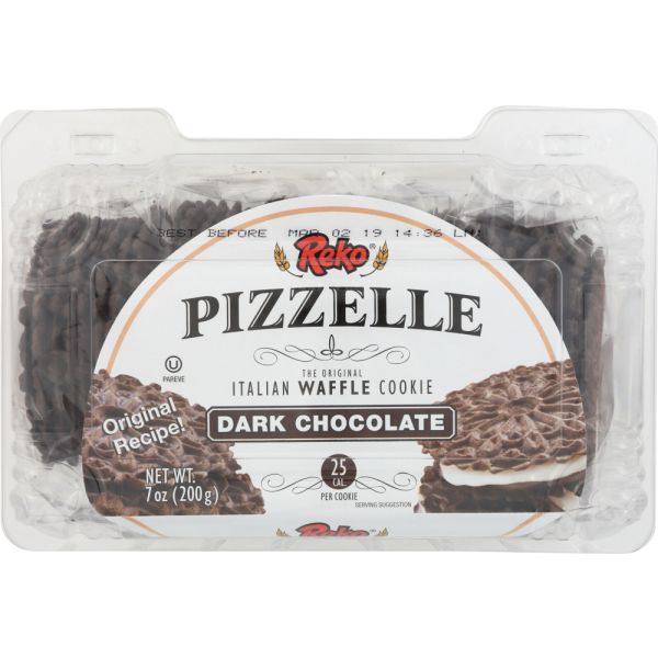 REKO: Cookie Pizzelle Chocolate, 7 oz