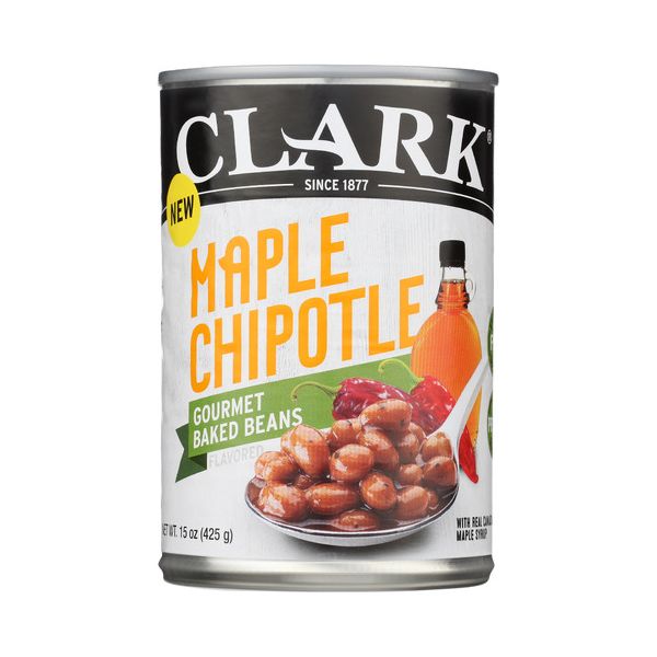 CLARK FOODS: Maple Chipotle Gourmet Baked Beans, 15 oz