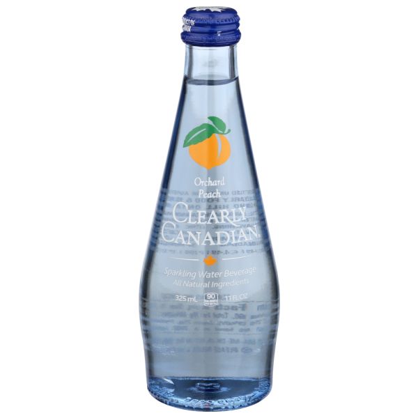 CLEARLY CANADIAN: Orchard Peach Sparkling Water, 11 fo