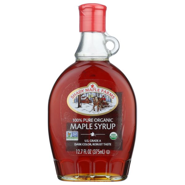 SHADY MAPLE FARMS: Organic Grade A Maple Syrup, 12.7 oz