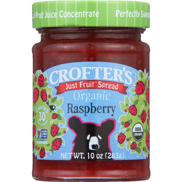 CROFTERS: Organic Raspberry Fruit Spread, 10 oz