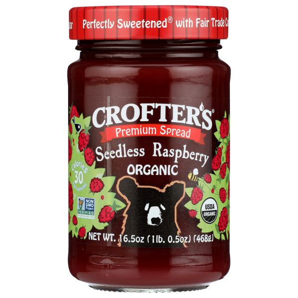 CROFTERS: Conserve Seedless Raspberry Organic, 16.5 oz