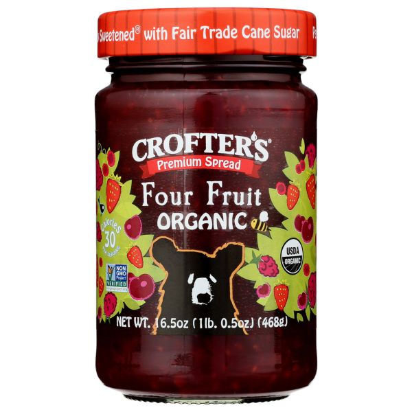 CROFTERS: Premium Spread Four Fruit, 16.5 oz