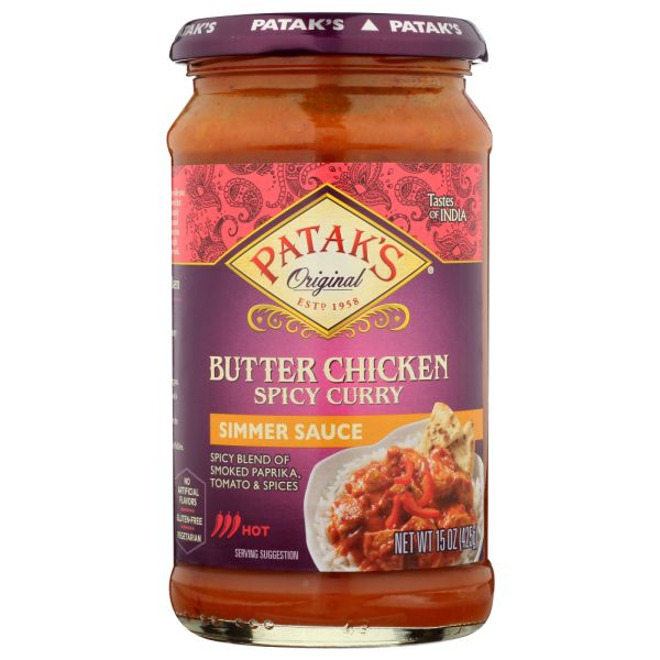 PATAKS: Sauce Spicy Butter Chicken, 15 oz