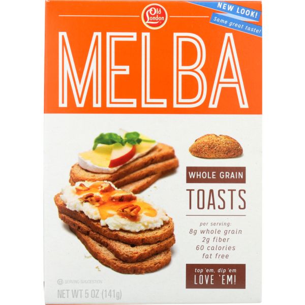 OLD LONDON: Melba Toast Whole Grn, 5 oz