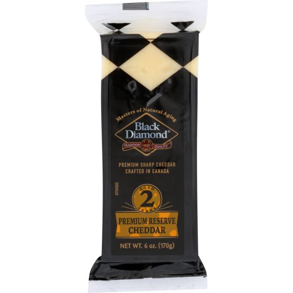 BLACK DIAMOND: Premium Sharp Cheddar 2 Yeas, 6 oz