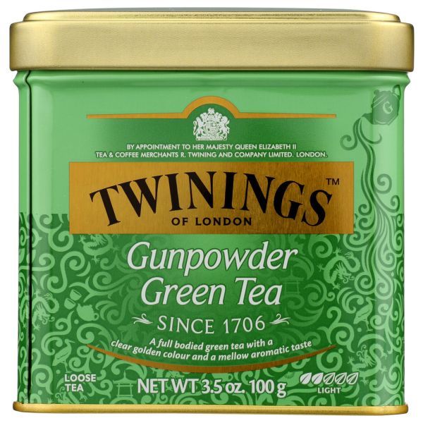TWINING TEA: Gunpowder Green Tea, 3.53 oz