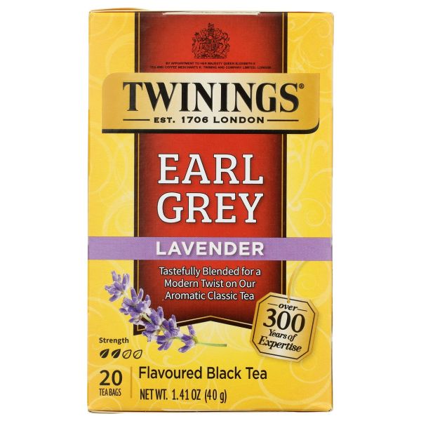 TWINING TEA: Earl Grey Black Tea Lavender, 1.41 oz