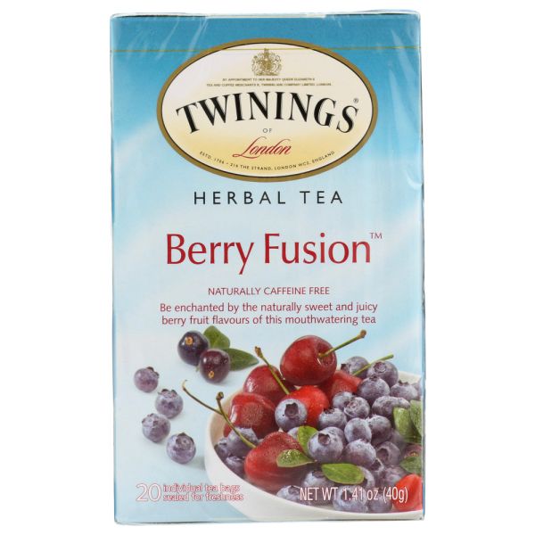 TWINING TEA: Berry Fusion Herbal Tea, 1.41 oz