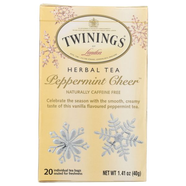 TWINING TEA: Peppermint Cheer Tea, 20 bg
