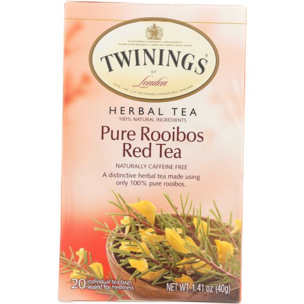 TWINING TEA: Pure Rooibos Red Tea, 20 bg
