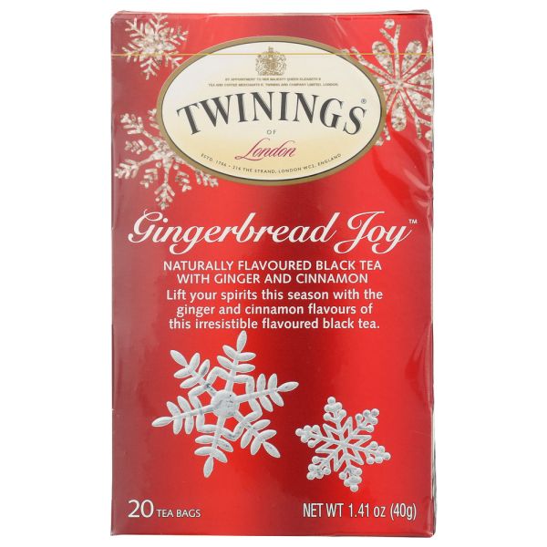 TWINING TEA: Tea Gingerbread Joy 20Ct, 20 bg