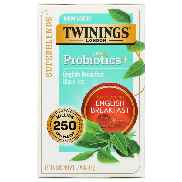 TWINING TEA: Probiotic English Breakfast Black Tea, 18 bg
