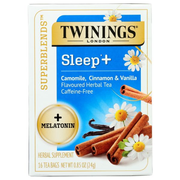 TWININGS: Superblends Sleep Plus Melatonin Tea, 16 bg