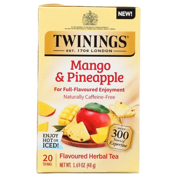 TWININGS: Mango and Pineapple Herbal Tea, 20 bg