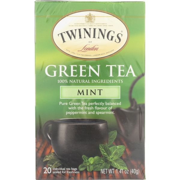 TWINING TEA: Green Tea with Mint, 20 bg