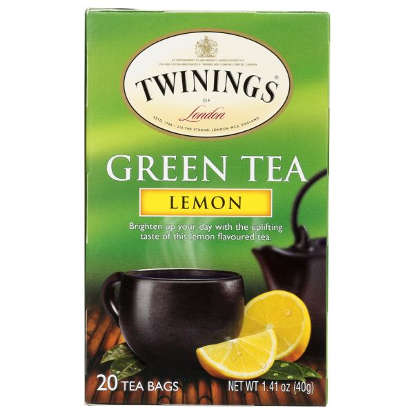 TWINING TEA: Green Tea with Lemon, 20 bg
