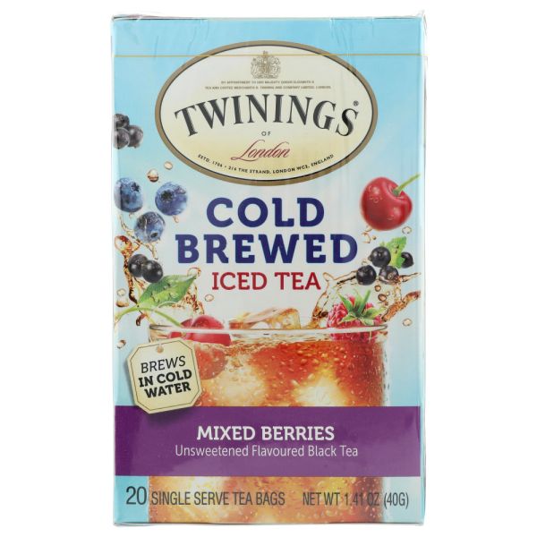 TWINING TEA: Tea Cold Brw Mxd Berries, 20 bg
