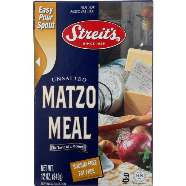 STREITS: Unsalted Matzo Meal, 12 oz