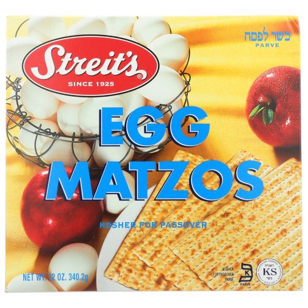 STREITS: Egg Matzo, 12 oz