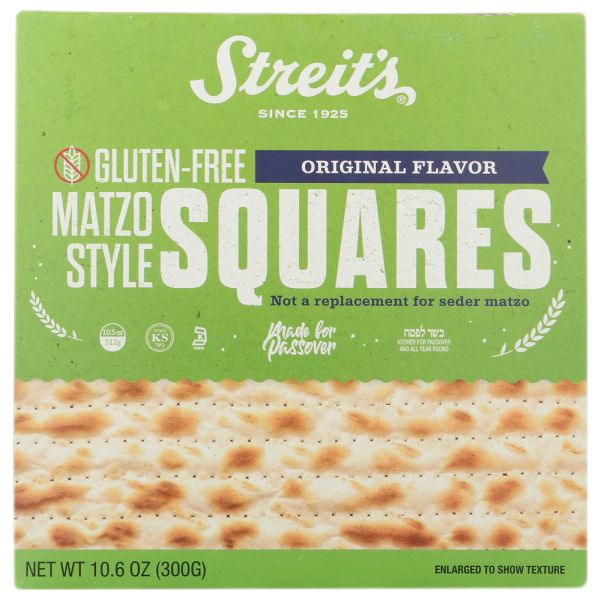 STREITS: Squares Matzo Style, 10.5 oz
