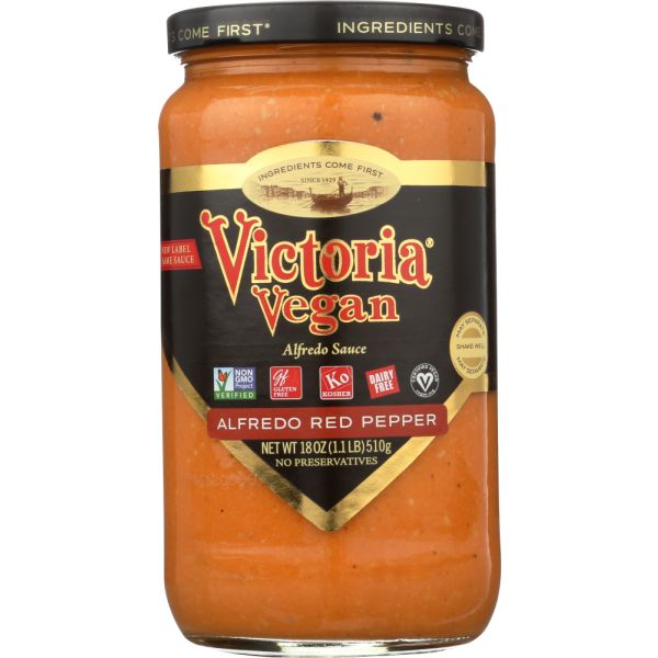 VICTORIA: Sauce Alfredo Vegan Roasted. 18 oz