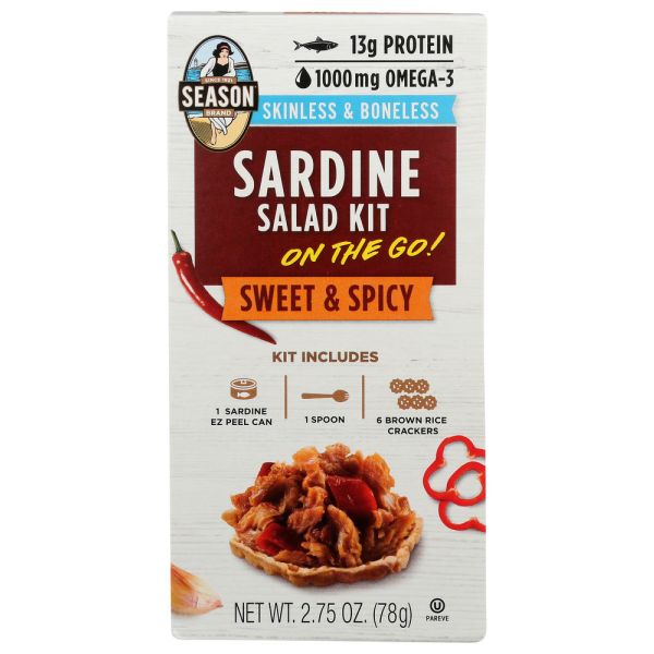 SEASONS: Sardine Salad Kit Sweet and Spicy, 2.75 oz