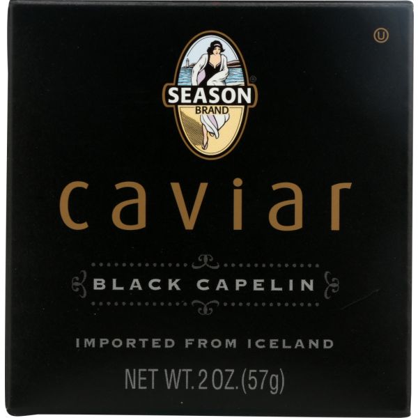 SEASONS: Caviar Black Capelin, 2 oz