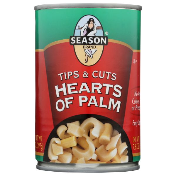 SEASONS: Heart of Palm Tips and Cuts, 14 oz
