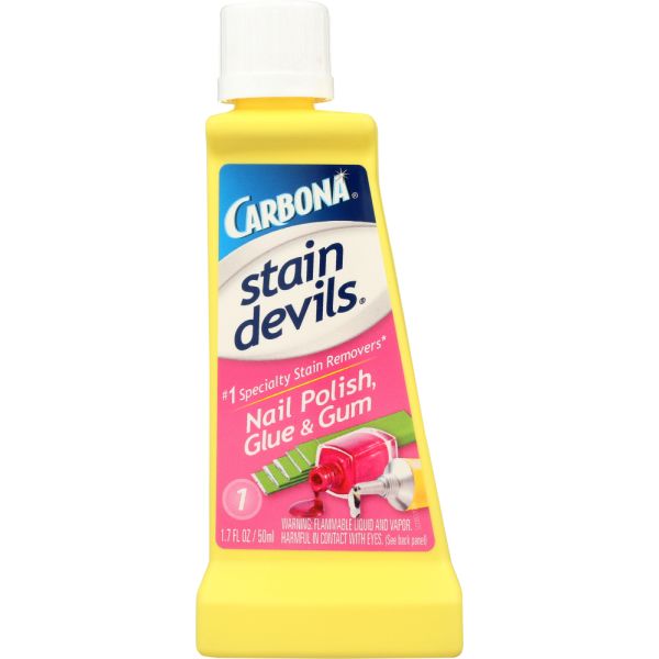 CARBONA: Stain Devils #1 Nail Polish Glue and Gum, 1.7 oz