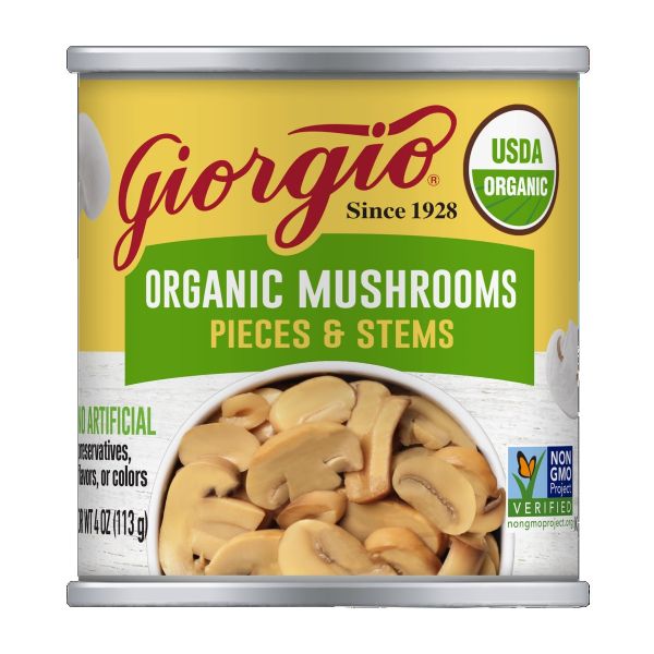 GIORGIO: Organic Mushrooms Pieces and Stems, 4 oz