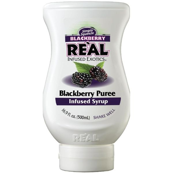 REAL INFUSED EXOTICS: Blackberry Puree Syrup, 16.9 fo