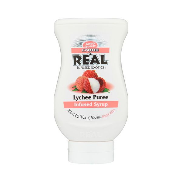 RE'AL INFUSED EXOTICS: Lychee Puree Syrup, 16.9 fo