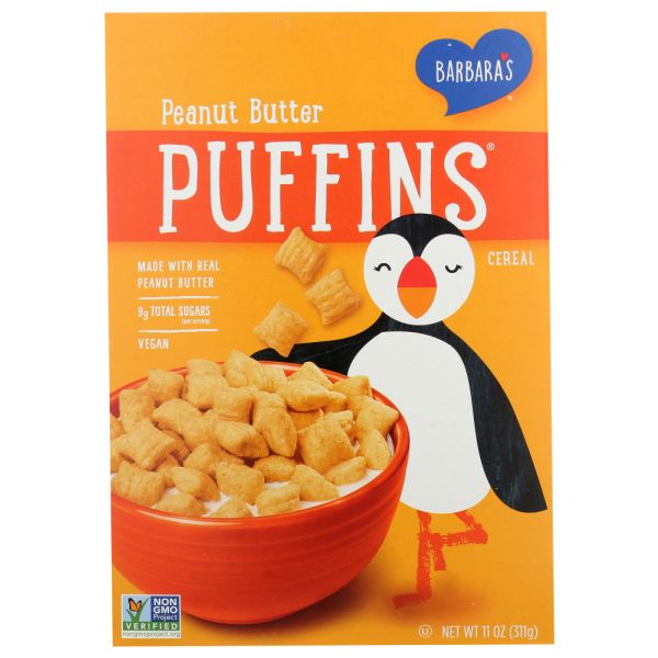 BARBARAS BAKERY: Puffins Cereal Peanut Butter, 11 Oz