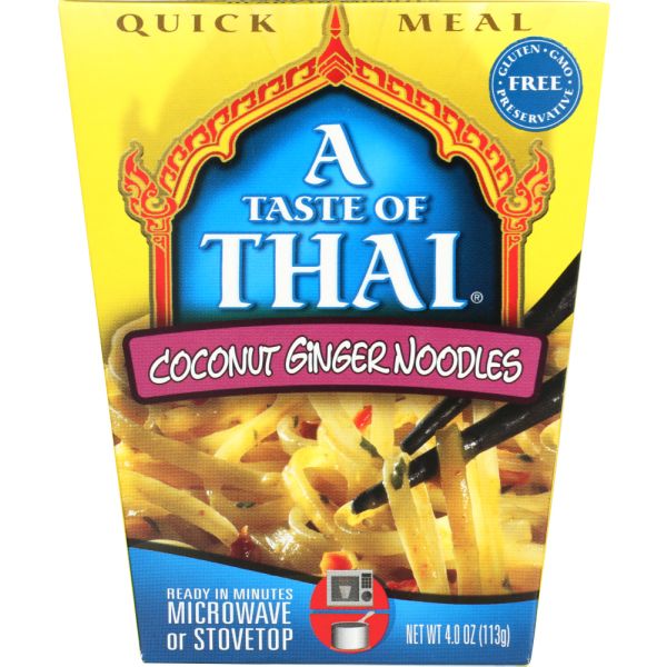 TASTE OF THAI: Coconut Ginger Noodles Quick Meal, 4 oz