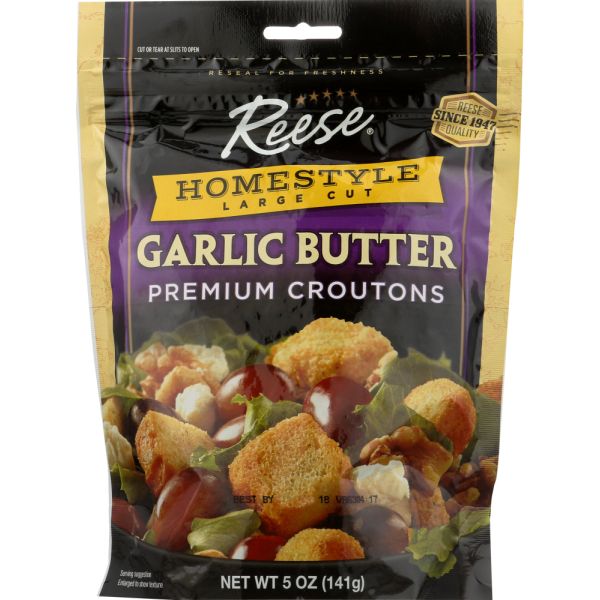 REESE: Crouton Homestyle Garlic Butter, 5 oz