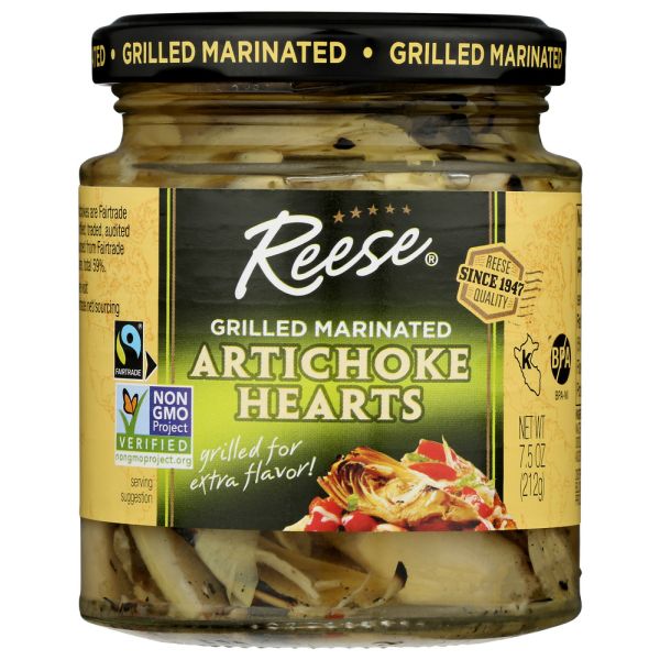 REESE: Grilled Marinated Artichoke Hearts, 7.5 oz