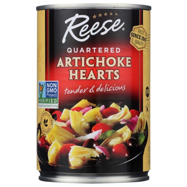 REESE: Quartered Artichoke Hearts, 14 oz