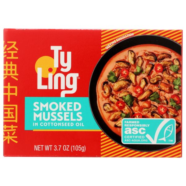 TY LING: Smoked Mussels, 3.66 oz