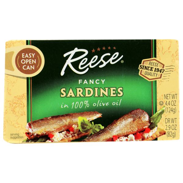 REESE: Sardine Olive Oil, 4.375 oz