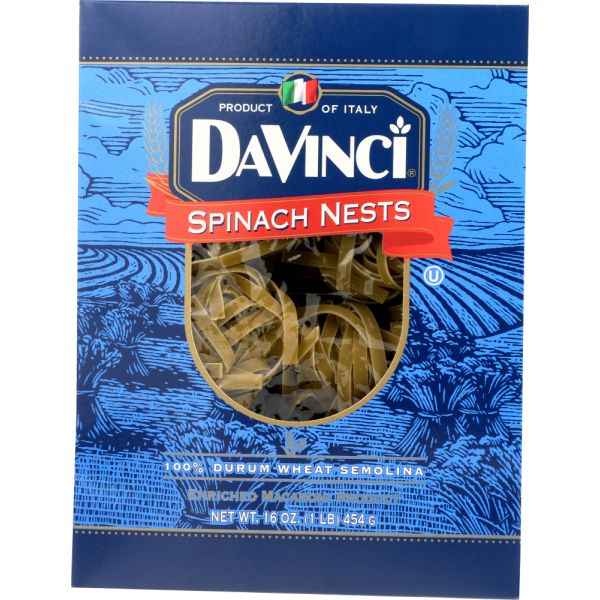 DAVINCI: Pasta Spinach Nest, 16 oz