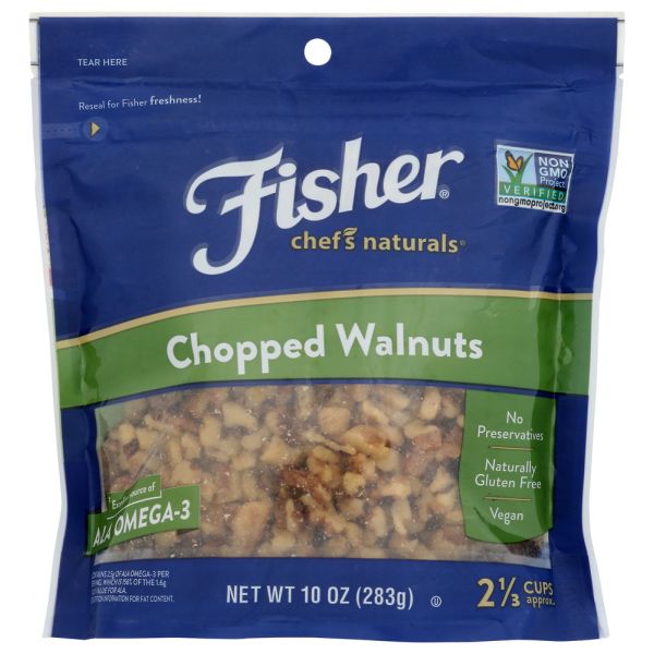 FISHER: Chopped Walnuts, 10 oz