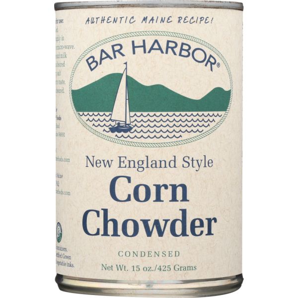 BAR HARBOR: New England Style Corn Chowder All Natural Condensed, 15 oz