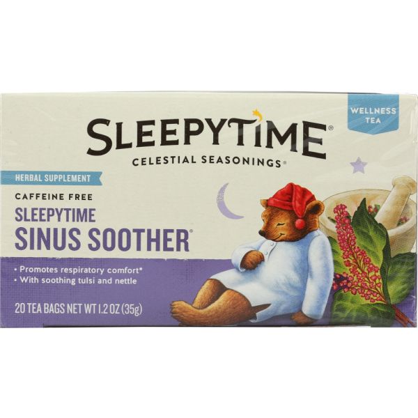 CELESTIAL SEASONINGS: Sleepytime Sinus Soother Wellness Tea, 20 Tea BaGs