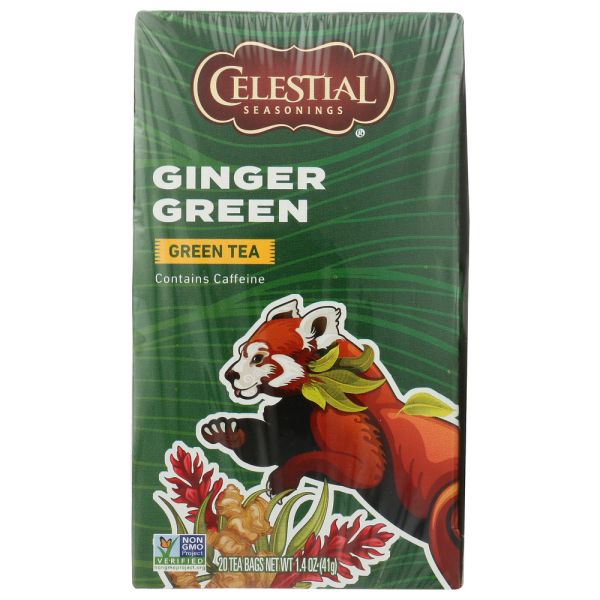 CELESTIAL SEASONINGS: Ginger Green Tea, 20 bg